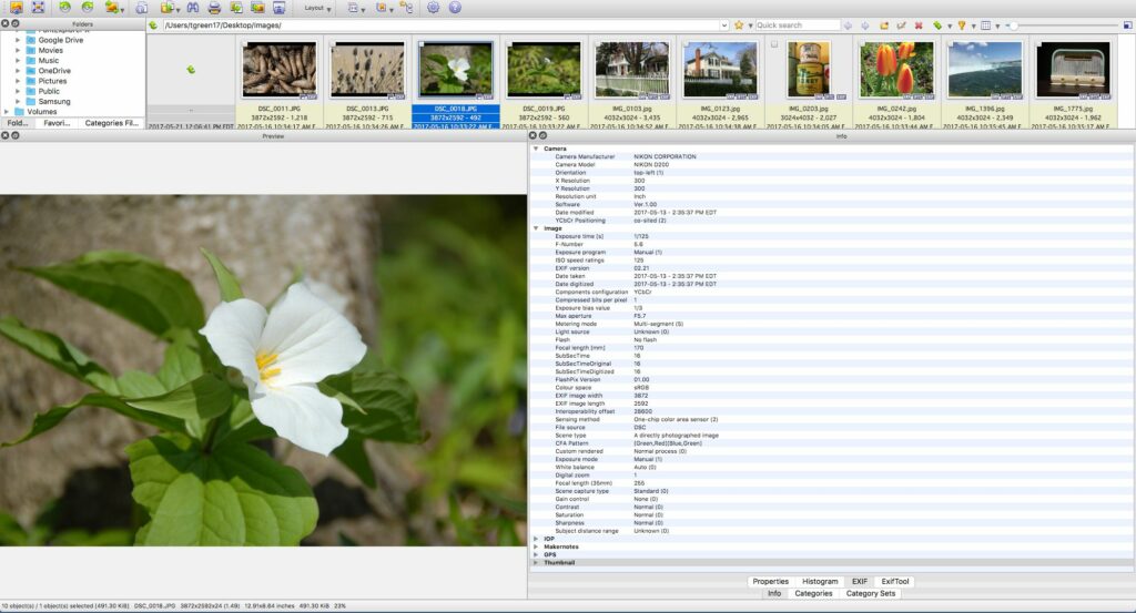 Comment afficher les données EXIF ​​​​avec XnViewMP