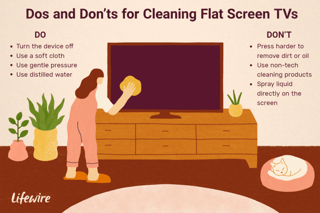 Comment nettoyer un téléviseur à écran plat