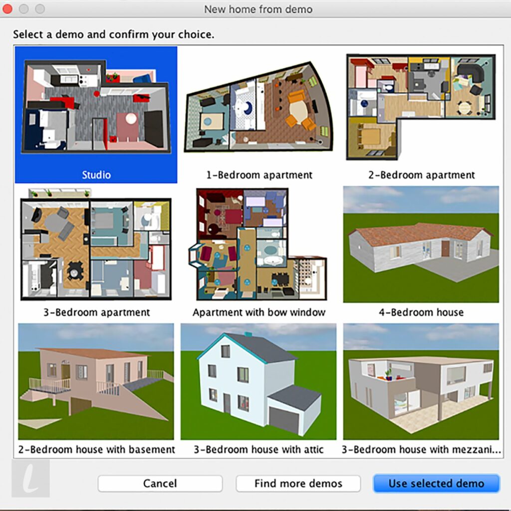 Examen de la maison douce 3D