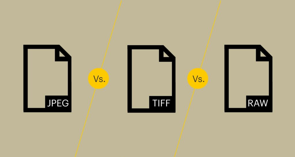 JPEG contre TIFF contre RAW