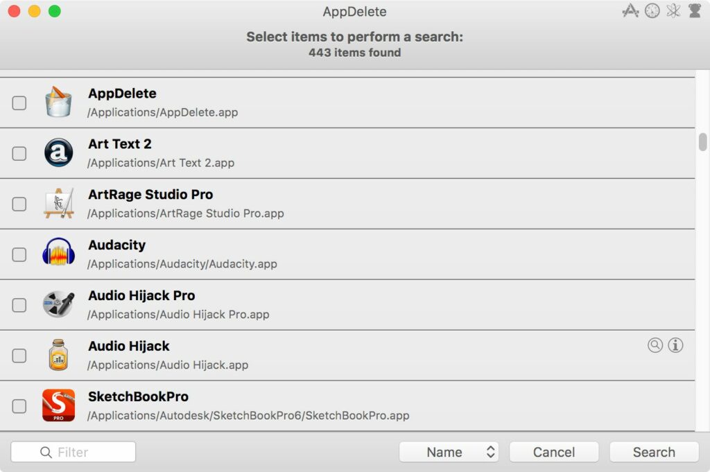 AppDelete : programme de désinstallation universel d'applications pour Mac