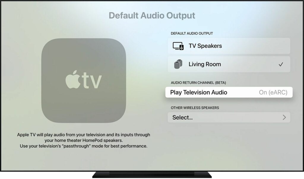 Apple ajoute la prise en charge HDMI ARC et eARC à la nouvelle Apple TV 4K