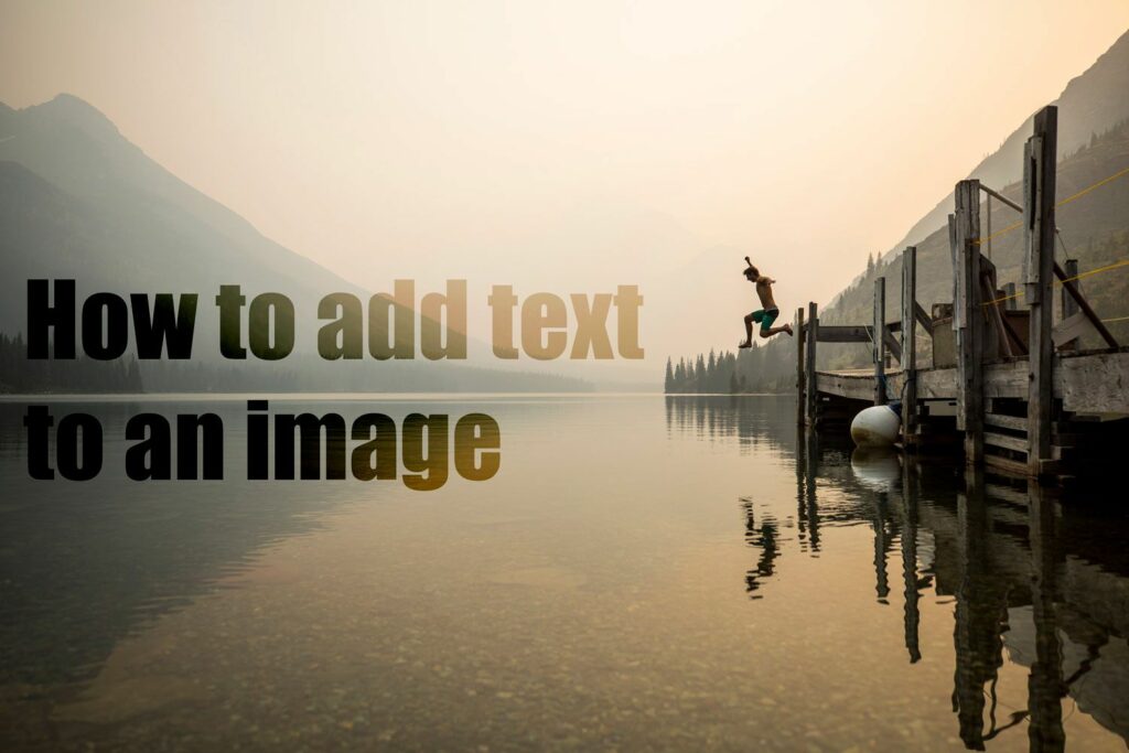 Comment mettre du texte sur une image dans Photoshop