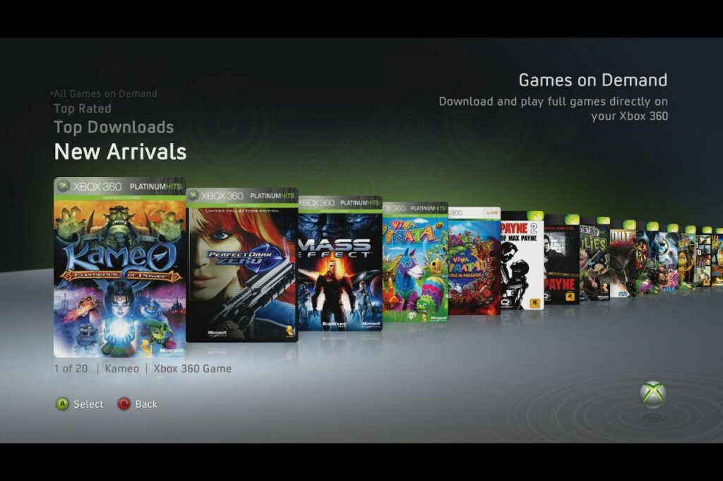 FAQ sur les jeux à la demande Xbox 360