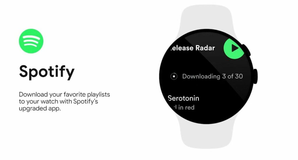 Spotify reçoit une énorme mise à jour de Wear OS