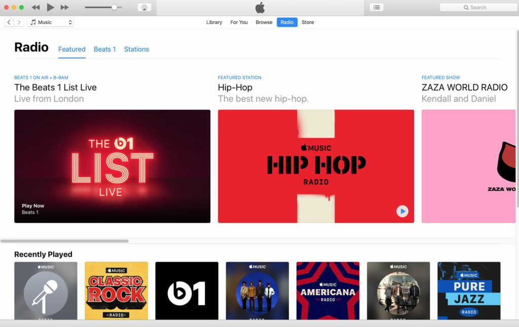 Comment ajouter des stations à iTunes