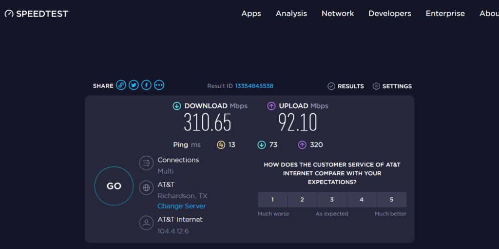 Examen du site Speedtest.net