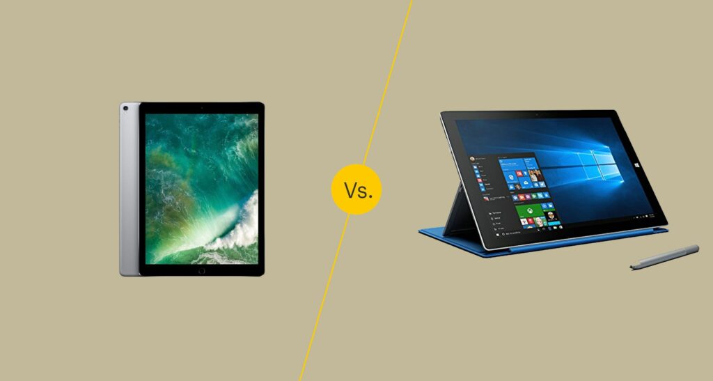 iPad Pro et Surface Pro