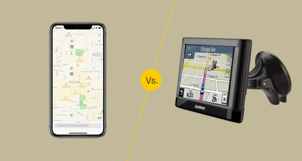 Application GPS pour smartphone vs appareil GPS dédié à la voiture