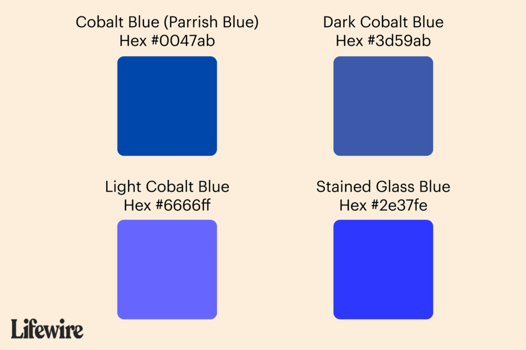 Le bleu de cobalt et son utilisation dans l'édition