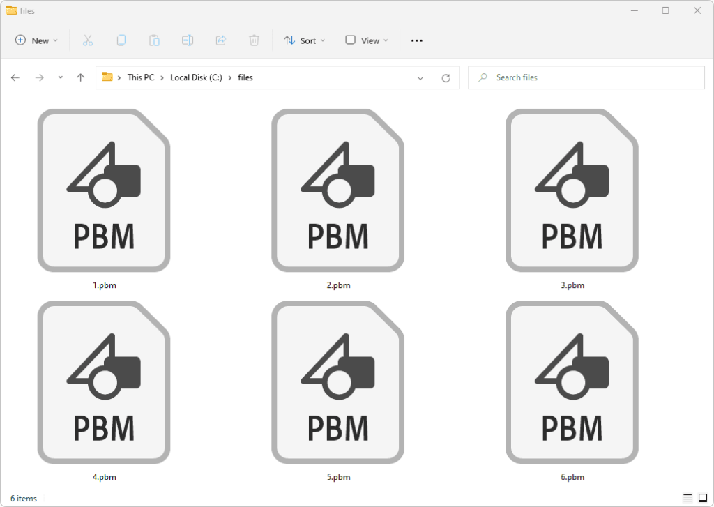 Qu'est-ce qu'un fichier .PBM ?