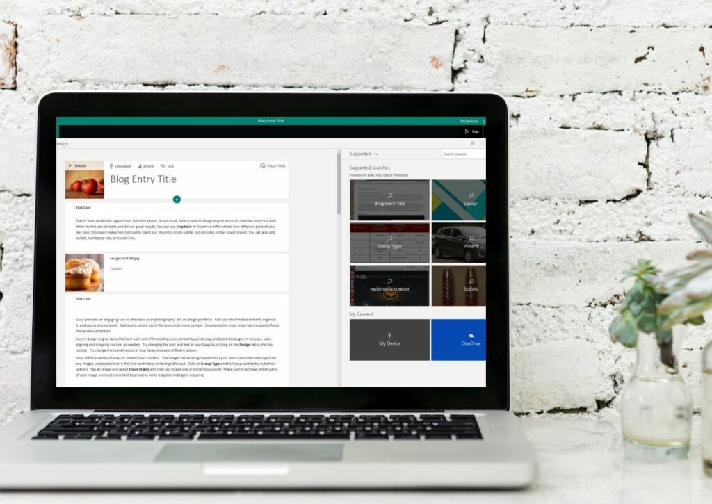 Comment créer une présentation Microsoft Sway