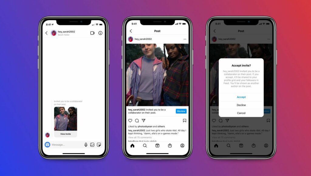 Instagram ajoute de nouvelles fonctionnalités et effets de collaboration à Reels