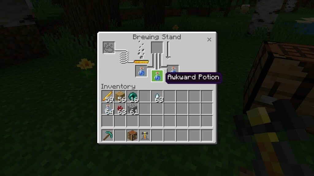 Comment faire des potions maladroites dans Minecraft