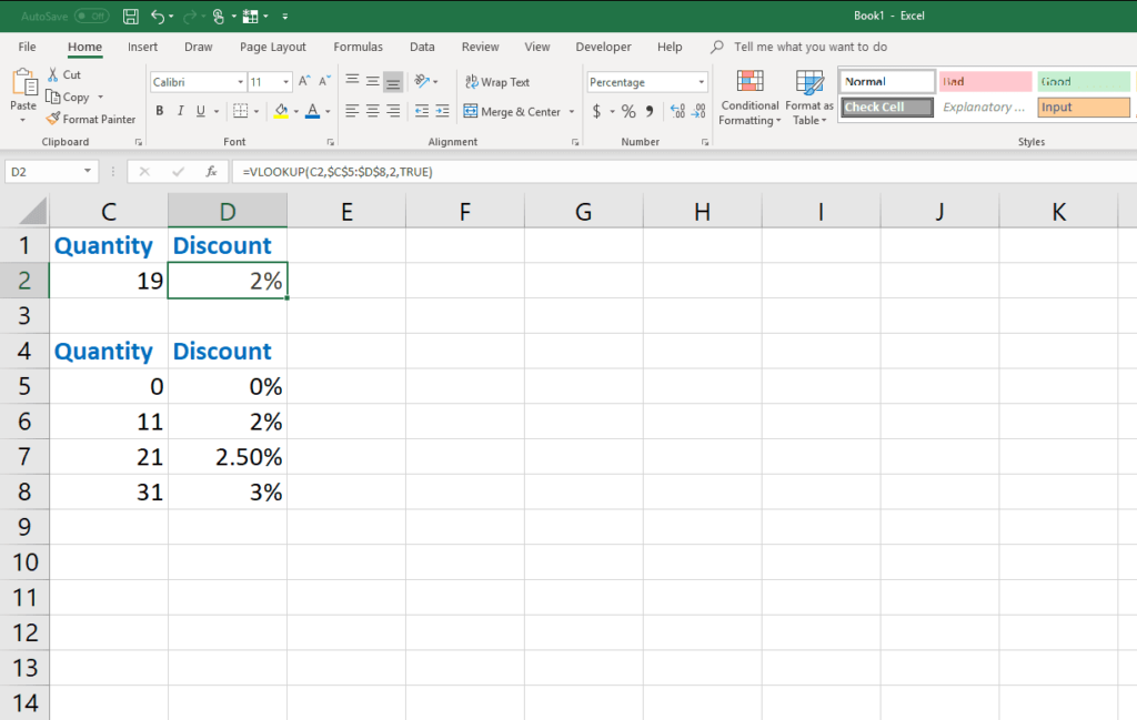 Comment utiliser VLOOKUP pour trouver des données dans Excel