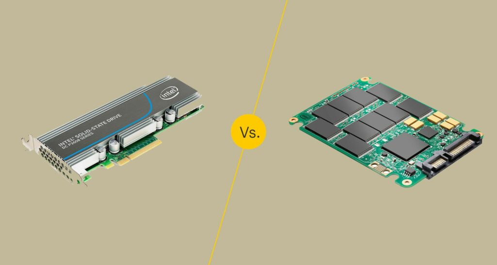 SSD PCIe et SATA