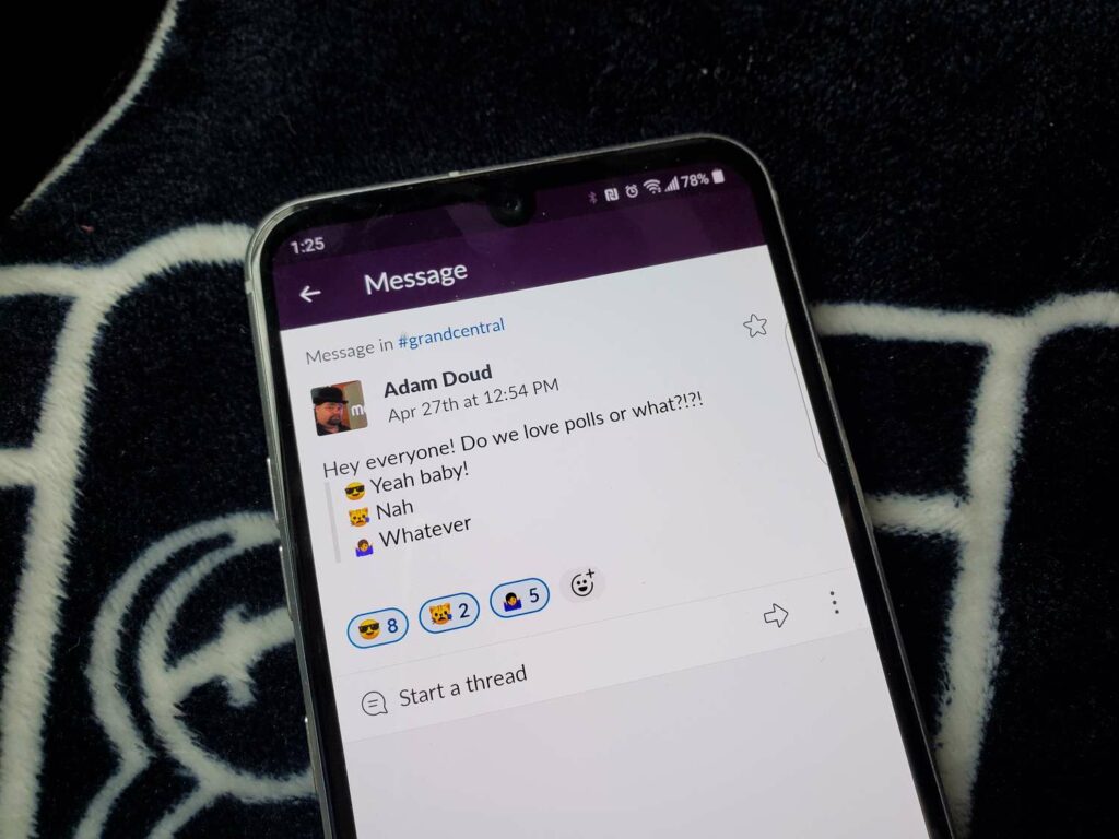 Comment créer un sondage Slack à l'aide des réponses Emoji